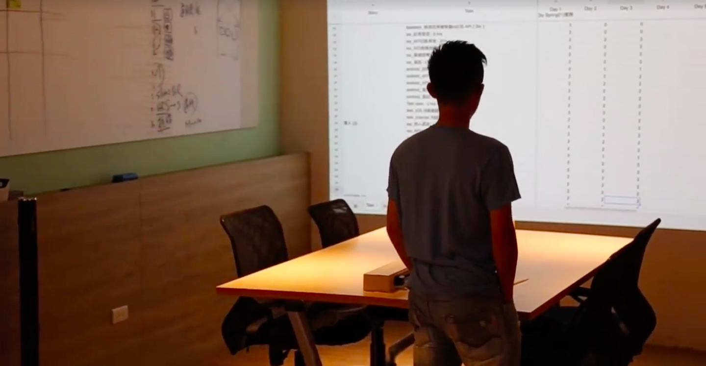 叫車吧PM的背影