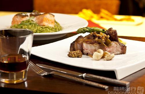 龍騰套餐:桃園機場 Bistro :D 畢卓樂地餐廳的牛排好威